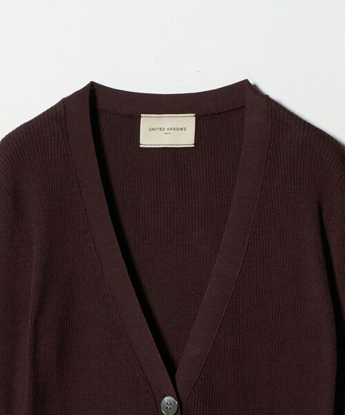 UNITED ARROWS / ユナイテッドアローズ カーディガン・ボレロ | シルクリブ Vネック カーディガン | 詳細21