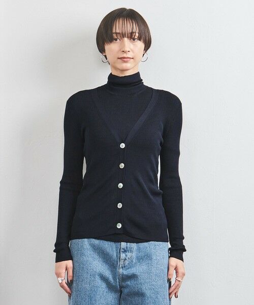 UNITED ARROWS / ユナイテッドアローズ カーディガン・ボレロ | シルクリブ Vネック カーディガン | 詳細26