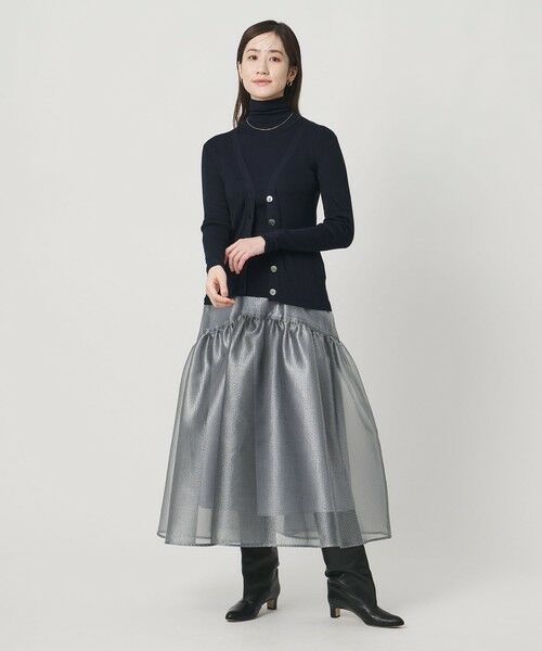 UNITED ARROWS / ユナイテッドアローズ カーディガン・ボレロ | シルクリブ Vネック カーディガン | 詳細25