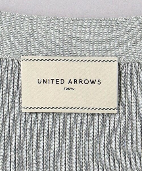 UNITED ARROWS / ユナイテッドアローズ カーディガン・ボレロ | シルクリブ Vネック ロングカーディガン | 詳細14