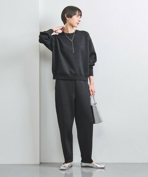 UNITED ARROWS / ユナイテッドアローズ その他パンツ | ラメ スウェット ニットパンツ BLACK | 詳細3