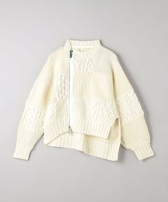 ＜sacai＞パッチニット ブルゾン