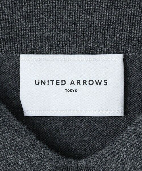 UNITED ARROWS / ユナイテッドアローズ ミニ丈・ひざ丈ワンピース | ポロニット ペプラム ロングワンピース | 詳細16