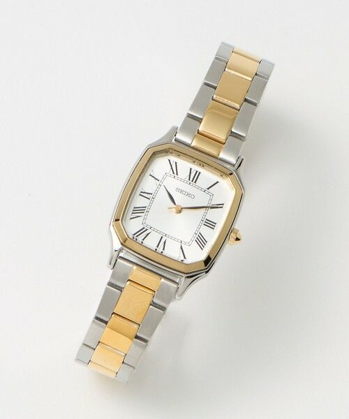 UNITED ARROWS / ユナイテッドアローズ 腕時計 | 【別注】＜SEIKO＞スクエア 2トーン メタル 腕時計 | 詳細1