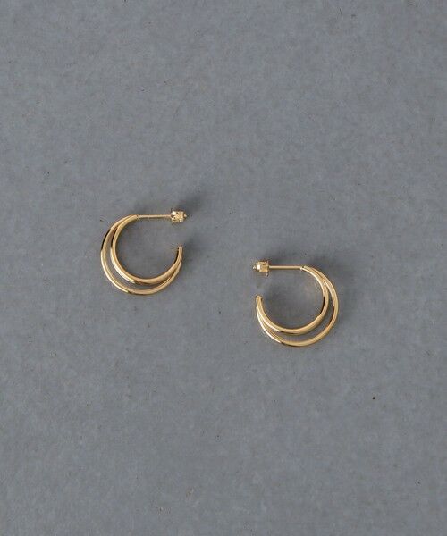 UNITED ARROWS / ユナイテッドアローズ ピアス・イヤリング | ＜MARIHA＞願い事 3フープ ピアス（GOLD）