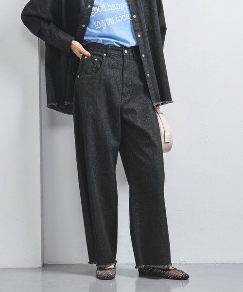 UNITED ARROWS/ユナイテッドアローズ ブラック デニムパンツ BLACK 38 UNITED ARROWS/ユナイテッドアローズ ブラック デニムパンツ BLACK 38
