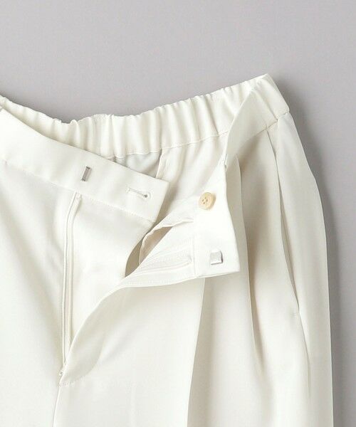 UNITED ARROWS / ユナイテッドアローズ スラックス・ドレスパンツ | 2タック ワイドパンツ WHITE | 詳細11