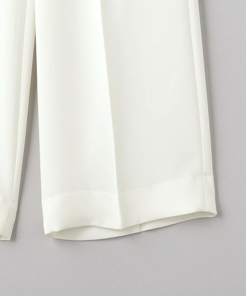 UNITED ARROWS / ユナイテッドアローズ スラックス・ドレスパンツ | 2タック ワイドパンツ WHITE | 詳細12