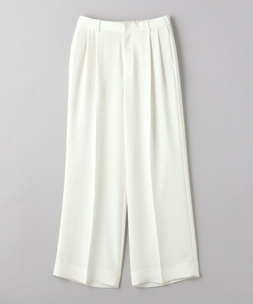 UNITED ARROWS / ユナイテッドアローズ スラックス・ドレスパンツ | 2タック ワイドパンツ WHITE | 詳細6