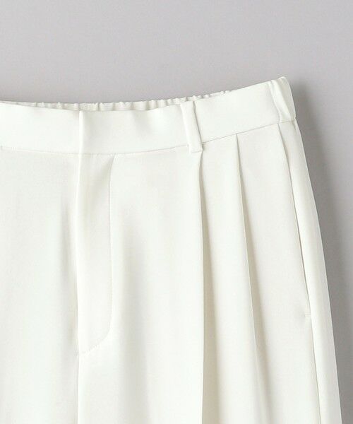 UNITED ARROWS / ユナイテッドアローズ スラックス・ドレスパンツ | 2タック ワイドパンツ WHITE | 詳細8