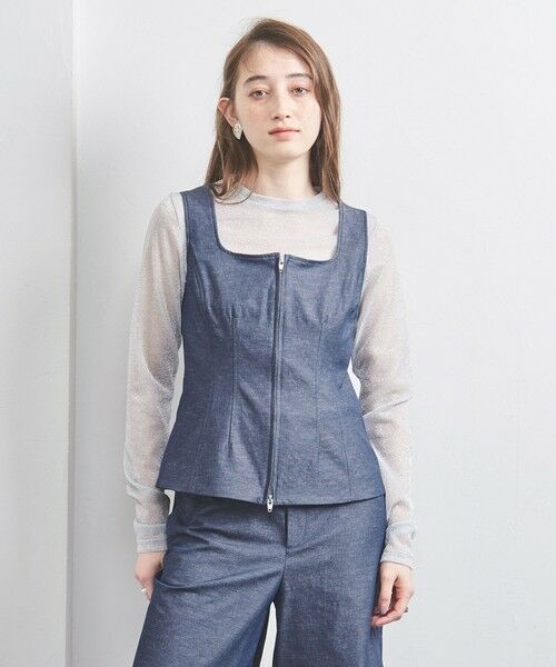 UNITED ARROWS/ユナイテッドアローズ デニムライク ベスト NAVY FREE UNITED ARROWS/ユナイテッドアローズ デニムライク ベスト NAVY FREE