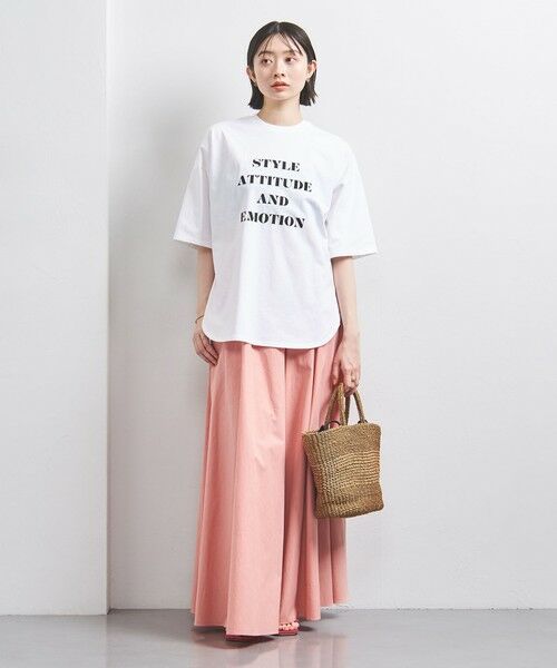 UNITED ARROWS / ユナイテッドアローズ Tシャツ | ＜SACRA＞メッセージプリント Tシャツ | 詳細1