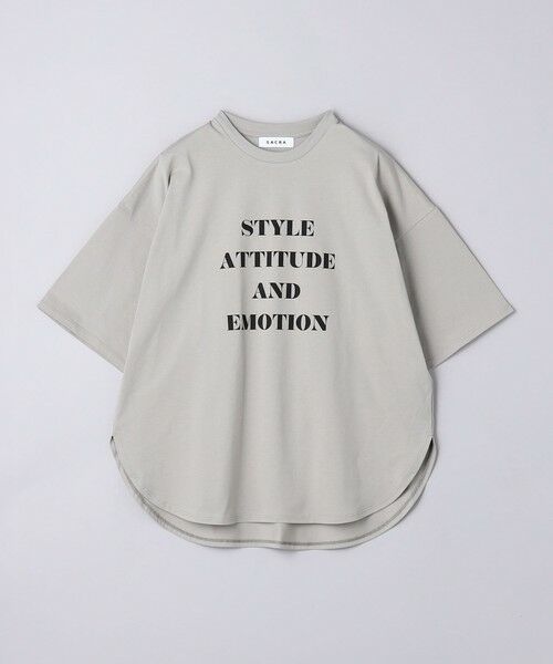 UNITED ARROWS / ユナイテッドアローズ Tシャツ | ＜SACRA＞メッセージプリント Tシャツ | 詳細20