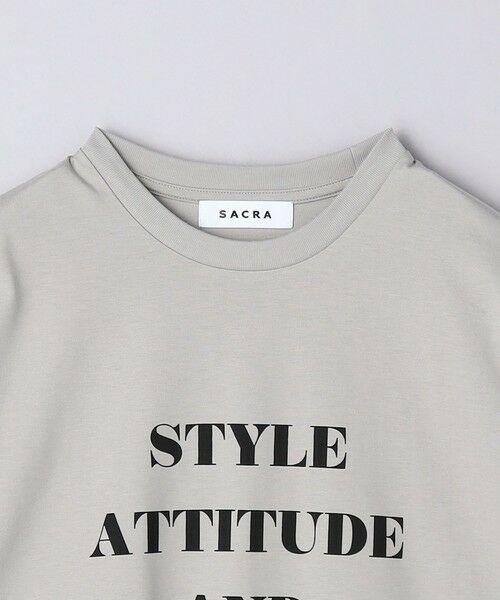 UNITED ARROWS / ユナイテッドアローズ Tシャツ | ＜SACRA＞メッセージプリント Tシャツ | 詳細22