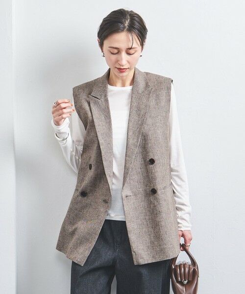 UNITED ARROWS / ユナイテッドアローズ ベスト | ＜SACRA＞シャンブレー ジレ | 詳細1