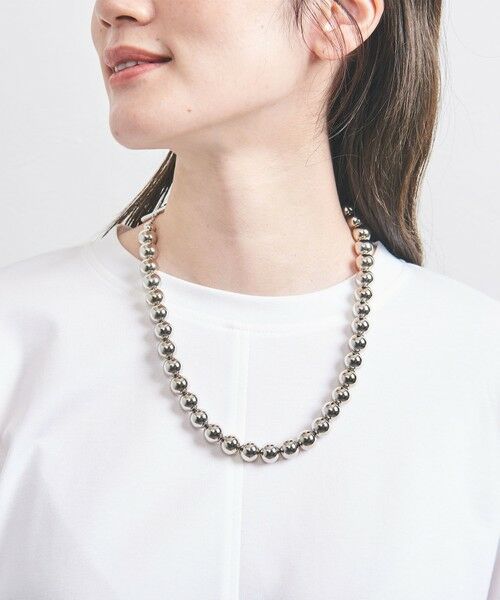 UNITED ARROWS/ユナイテッドアローズ メタルボール 2WAY ネックレス SILVER FREE UNITED ARROWS/ユナイテッドアローズ メタルボール 2WAY ネックレス SILVER FREE