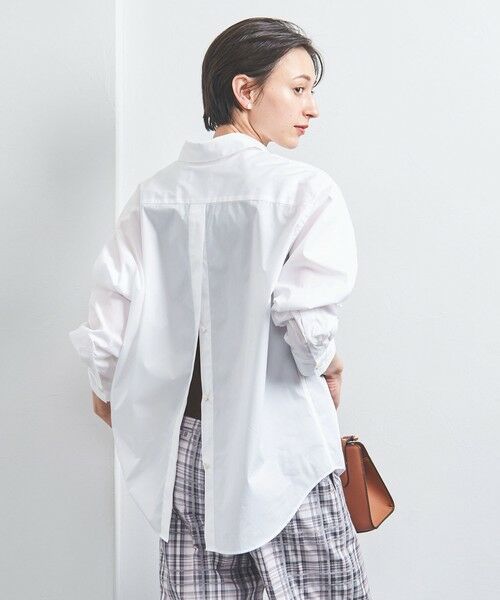 UNITED ARROWS/ユナイテッドアローズ バックオープン レギュラーカラーシャツ WHITE FREE UNITED ARROWS/ユナイテッドアローズ バックオープン レギュラーカラーシャツ WHITE FREE