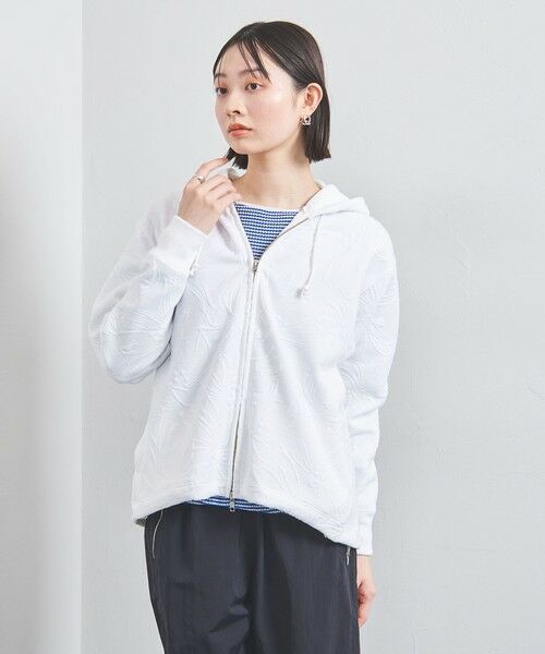 UNITED ARROWS/ユナイテッドアローズ BOTANY ジャガード スウェット パーカー WHITE FREE UNITED ARROWS/ユナイテッドアローズ BOTANY ジャガード スウェット パーカー WHITE FREE