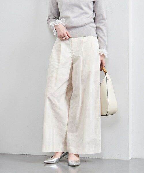 UNITED ARROWS/ユナイテッドアローズ MANTECO 2タック ワイドパンツ NATURAL 36 UNITED ARROWS/ユナイテッドアローズ MANTECO 2タック ワイドパンツ NATURAL 36