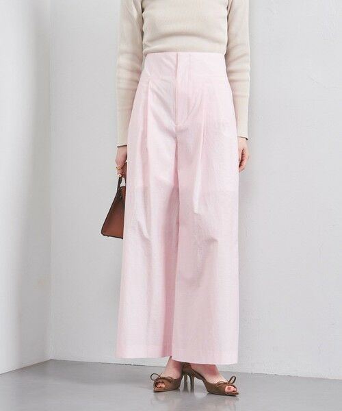 UNITED ARROWS/ユナイテッドアローズ MANTECO 2タック ワイドパンツ LT. PINK 38 UNITED ARROWS/ユナイテッドアローズ MANTECO 2タック ワイドパンツ LT. PINK 38