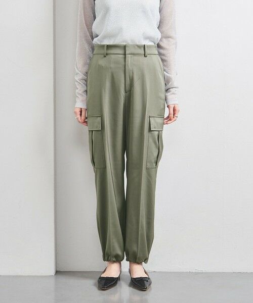 Y7733*ユナイテッドアローズ コットン パンツ カーキ グリーン UNITED ARROWS｜ユナイテッドアローズのパンツ（グリーン
