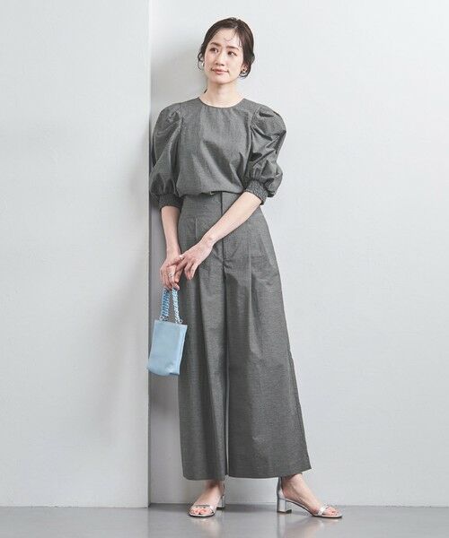 UNITED ARROWS/ユナイテッドアローズ MANTECO パフスリーブ ブラウス DK. GRAY FREE UNITED ARROWS/ユナイテッドアローズ MANTECO パフスリーブ ブラウス DK. GRAY FREE