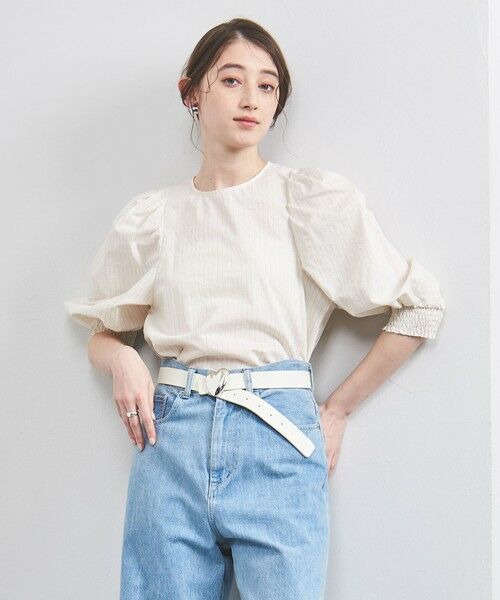 UNITED ARROWS/ユナイテッドアローズ MANTECO パフスリーブ ブラウス NATURAL FREE UNITED ARROWS/ユナイテッドアローズ MANTECO パフスリーブ ブラウス NATURAL FREE