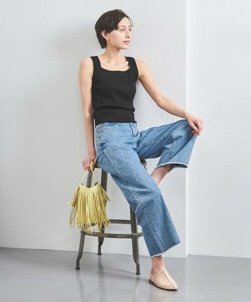 UNITED ARROWS / ユナイテッドアローズ ニット・セーター | リブ スクエアネック ニットキャミソール | 詳細5