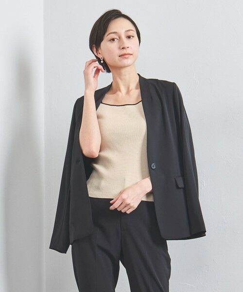 UNITED ARROWS / ユナイテッドアローズ ニット・セーター | リブ スクエアネック ニットキャミソール | 詳細6