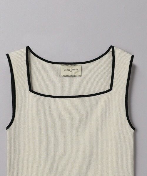 UNITED ARROWS / ユナイテッドアローズ ニット・セーター | リブ スクエアネック ニットキャミソール | 詳細10