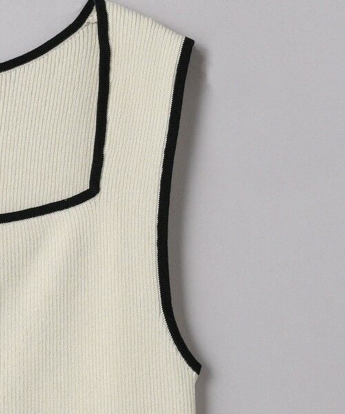 UNITED ARROWS / ユナイテッドアローズ ニット・セーター | リブ スクエアネック ニットキャミソール | 詳細11