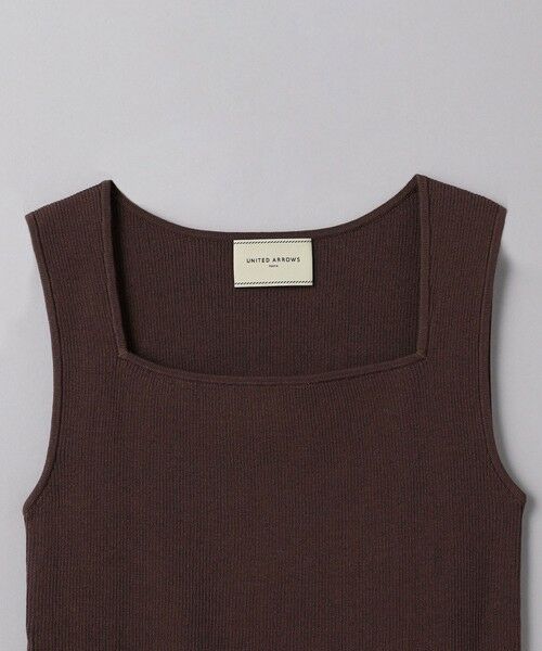 UNITED ARROWS / ユナイテッドアローズ ニット・セーター | リブ スクエアネック ニットキャミソール | 詳細21