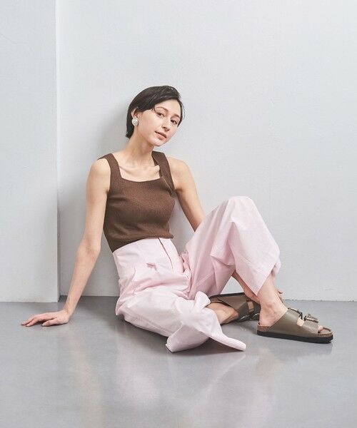 UNITED ARROWS / ユナイテッドアローズ ニット・セーター | リブ スクエアネック ニットキャミソール | 詳細14