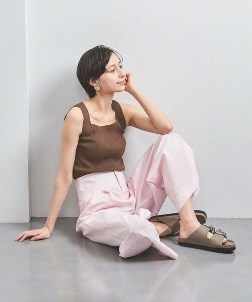 UNITED ARROWS / ユナイテッドアローズ ニット・セーター | リブ スクエアネック ニットキャミソール | 詳細15