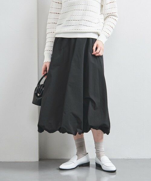UNITED ARROWS/ユナイテッドアローズ ブリュード プロテインファイバー クロス バルーン ミモレスカート BLACK FREE UNITED ARROWS/ユナイテッドアローズ ブリュード プロテインファイバー クロス バルーン ミモレスカート BLACK FREE