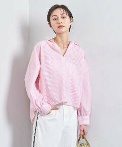 【最終値下げ】UNITED ARROWSピンタックブラウスピンク UNITED ARROWS｜シルキーピンタック ショートスリーブ ブラウス