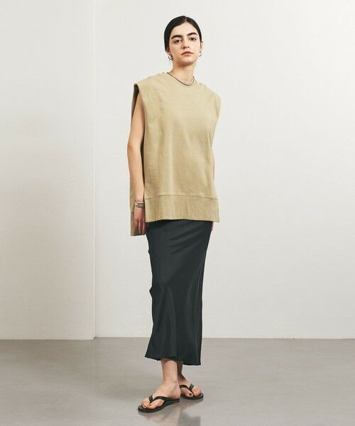 UNITED ARROWS/ユナイテッドアローズ <TO UNITED ARROWS>HATAKE ウラケ ノースリーブ カットソー BEIGE FREE UNITED ARROWS/ユナイテッドアローズ <TO UNITED ARROWS>HATAKE ウラケ ノースリーブ カットソー BEIGE FREE