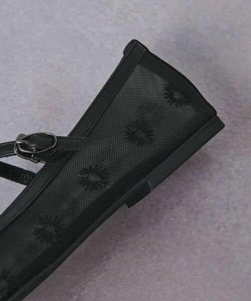 メッシュ　メリージェーン　フラットシューズ　ユナイテッドアローズ UNITED ARROWS シューズ メッシュ フラワー メリージェーン