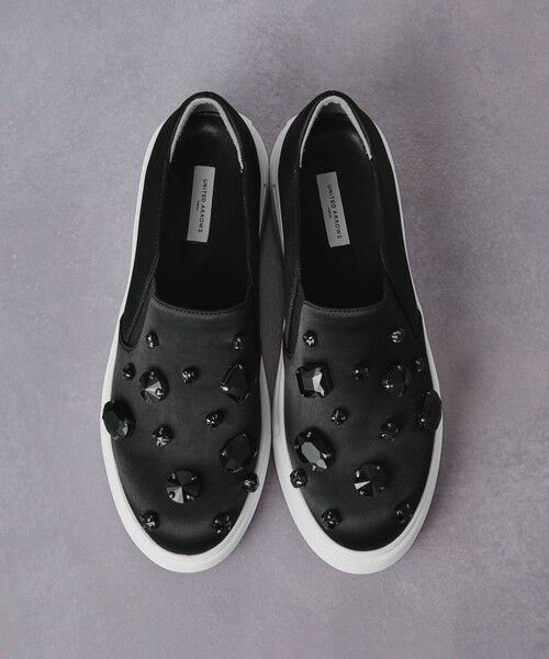 UNITED ARROWS/ユナイテッドアローズ サテン ビジュースリッポン BLACK 24cm(37) UNITED ARROWS/ユナイテッドアローズ サテン ビジュースリッポン BLACK 24cm(37)