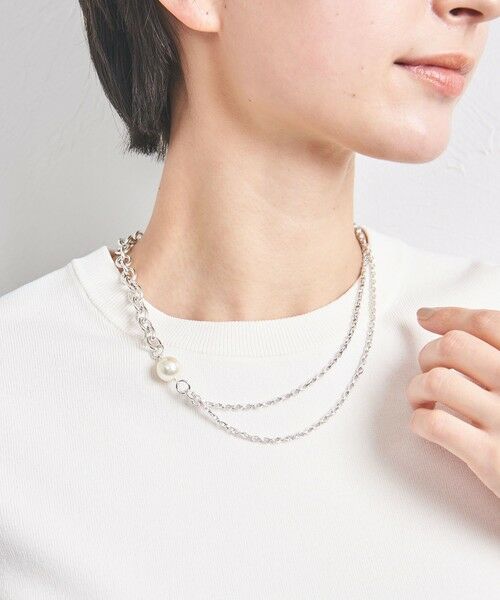 UNITED ARROWS/ユナイテッドアローズ 【別注】<PHILIPPE AUDIBERT>JISS CHN&F/PL ネックレス SILVER FREE UNITED ARROWS/ユナイテッドアローズ 【別注】<PHILIPPE AUDIBERT>JISS CHN&F/PL ネックレス SILVER FREE