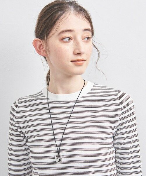 UNITED ARROWS ユナイテッドアローズ　コードネックレス ★シルバー UNITED ARROWS ネックレス Oシェイプ コードネックレス