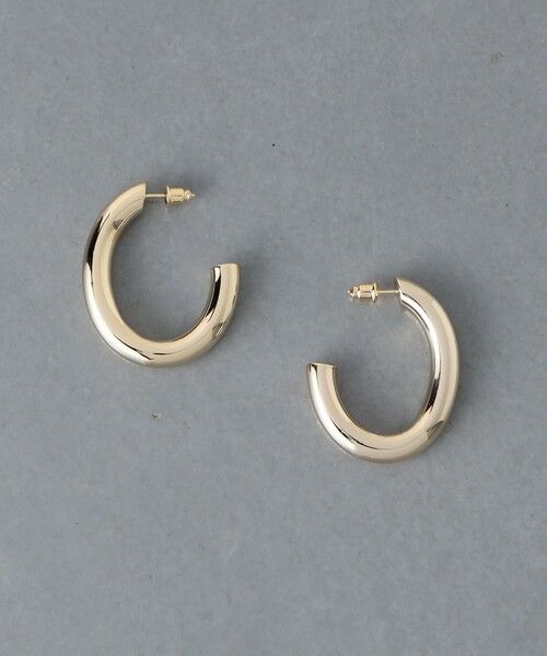 UNITED ARROWS/ユナイテッドアローズ オーバル フープピアス GOLD FREE UNITED ARROWS/ユナイテッドアローズ オーバル フープピアス GOLD FREE