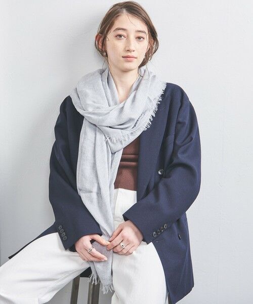 UNITED ARROWS/ユナイテッドアローズ 【一部別注】<MARIANI>R/CA ストール 25SS LT. GRAY FREE UNITED ARROWS/ユナイテッドアローズ 【一部別注】<MARIANI>R/CA ストール 25SS LT. GRAY FREE