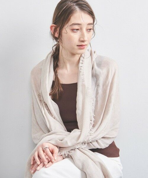 UNITED ARROWS/ユナイテッドアローズ 【一部別注】<MARIANI>R/CA ストール 25SS BEIGE FREE UNITED ARROWS/ユナイテッドアローズ 【一部別注】<MARIANI>R/CA ストール 25SS BEIGE FREE