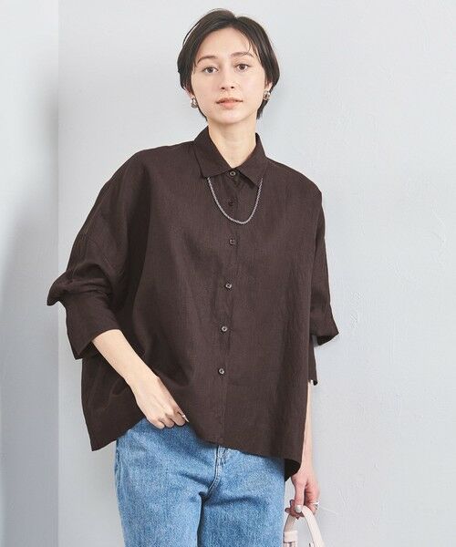 定価16500円】ユナイテッドアローズ　プルオーバー　リネン春夏向け BEAUTY&YOUTH UNITED ARROWS（ビューティーアンドユース