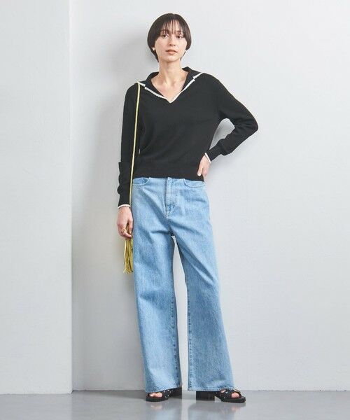 スカラップレース セーラーカラー ニット （ニット・セーター