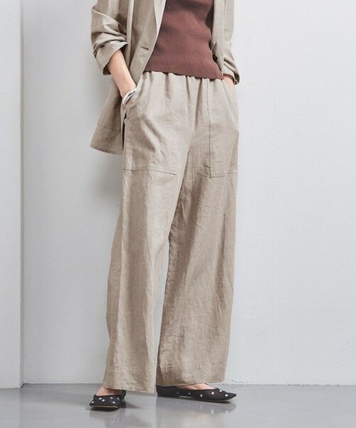 UNITED ARROWS / ユナイテッドアローズ その他パンツ | リネン パッチポケット イージーパンツ | 詳細9