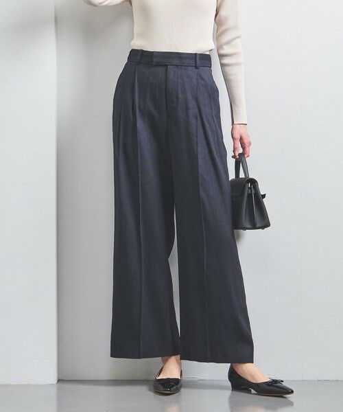 UNITED ARROWS/ユナイテッドアローズ ECLISSE ワイドパンツ NAVY XS(34) UNITED ARROWS/ユナイテッドアローズ ECLISSE ワイドパンツ NAVY XS(34)