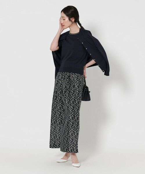 UNITED ARROWS UBCS 花柄 カットジャカード ワイドパンツ 40 1701PT024242S09.jpg