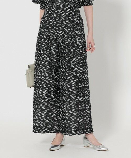 UNITED ARROWS/ユナイテッドアローズ カットジャガード ワイドパンツ その他1 36 UNITED ARROWS/ユナイテッドアローズ カットジャガード ワイドパンツ その他1 36